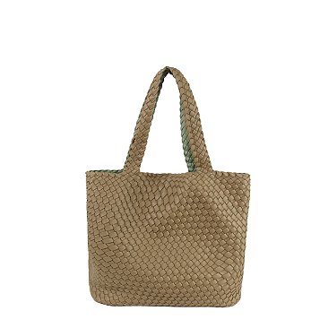 Fashion Woven Reversible 2-in-1 Shopper