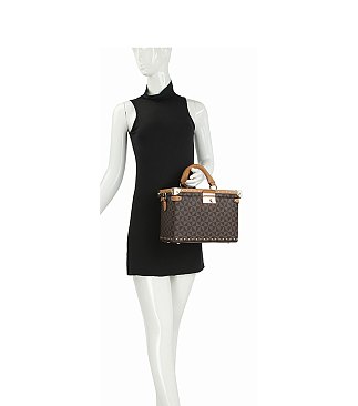 Monogram Boxy Satchel Travel Case