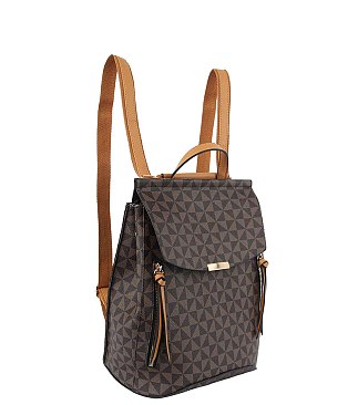 Monogram Convertible Backpack Satchel