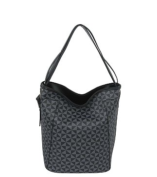 Fashion Monogram Bucket 2-in-1 Shoulder Bag Hobo