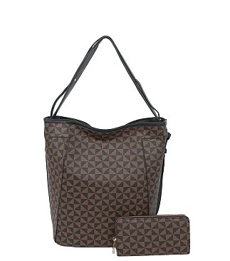 Fashion Monogram Bucket 2-in-1 Shoulder Bag Hobo