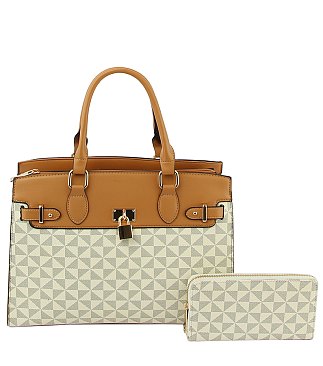 Monogram Padlock 2-in-1 Satchel