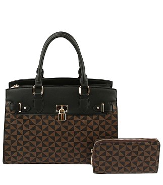 Monogram Padlock 2-in-1 Satchel