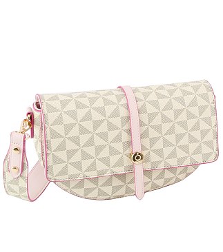 Monogram Flap Saddle Crossbody Bag