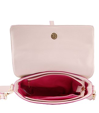 Monogram Flap Saddle Crossbody Bag