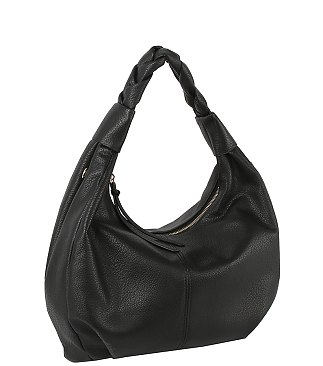 Braided Handle Shoulder Bag Hobo