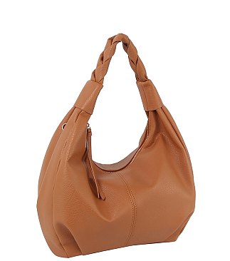 Braided Handle Shoulder Bag Hobo