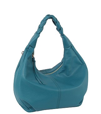 Braided Handle Shoulder Bag Hobo