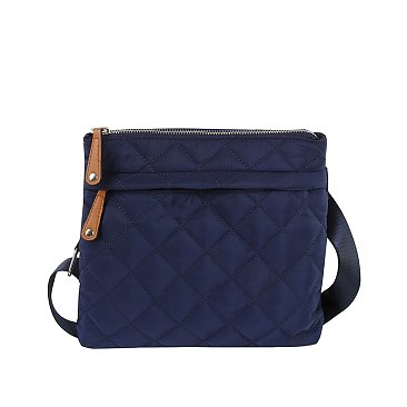 Quilted Nylon Crossbody Bag