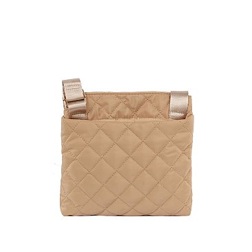 Quilted Nylon Crossbody Bag