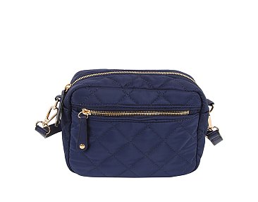 Quilted Nylon Crossbody Bag