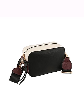 Fashion Colorblock Boxy Crossbody Bag