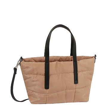 Quilted Nylon Shopper