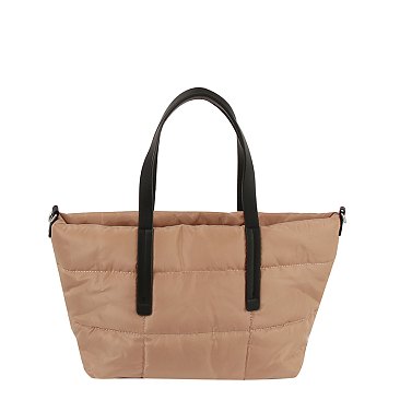 Quilted Nylon Shopper