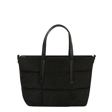 Quilted Nylon Shopper