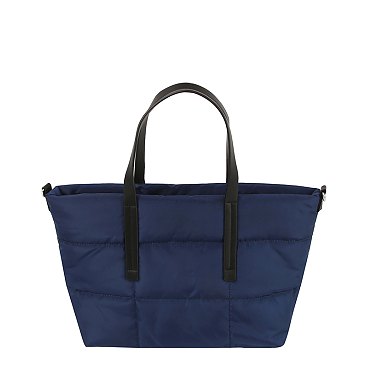 Quilted Nylon Shopper