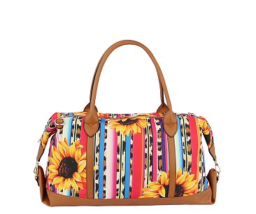 Sunflower Stripe Duffle Bag