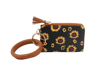 Tribal Printed Ring Handcuff Wallet Wristlet