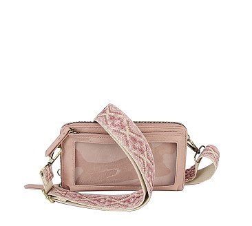 Fashion Window Cell Phone Purse Crossbody Bag