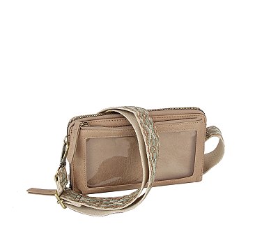 Fashion Window Cell Phone Purse Crossbody Bag