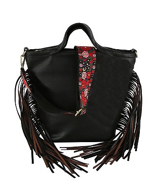 Fashion Fringe Guitar Strap Satchel