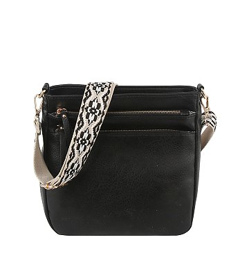 Zip Pocket Guitar Strap Crossbody Bag