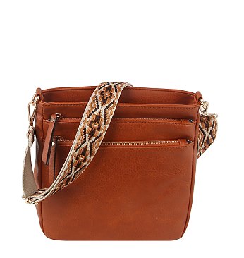 Zip Pocket Guitar Strap Crossbody Bag