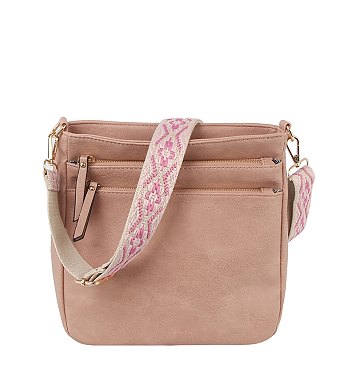 Zip Pocket Guitar Strap Crossbody Bag