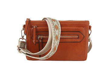 Zip Pocket Guitar Strap Clutch Crossbody Bag