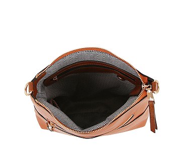 Fashion Zip Pocket Guitar Strap Crossbody Bag