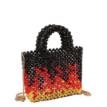 Flame Beaded Bag