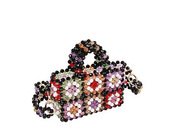 Crystal Beaded Flower Bag