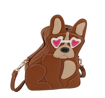 Love Dog Shaped Crossbody Bag