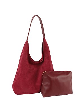 Suede 2-in-1 Shoulder Bag Hobo