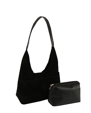 Suede 2-in-1 Shoulder Bag Hobo