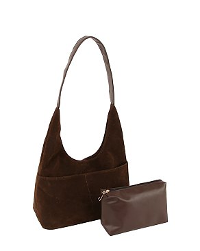 Suede 2-in-1 Shoulder Bag Hobo