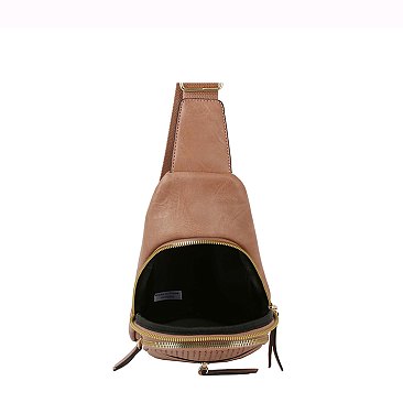 Fashion Laser Cut Printed Sling Bag Backpack