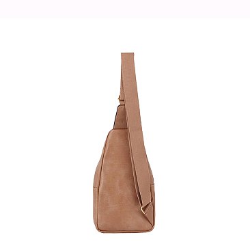 Fashion Laser Cut Printed Sling Bag Backpack