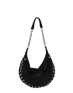 Rhinestone Denim Shoulder Bag Hobo