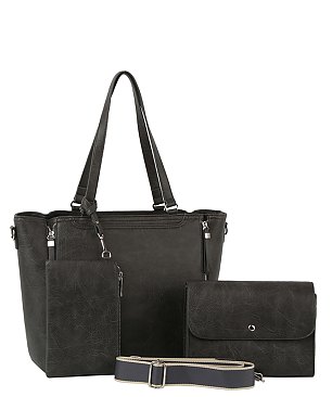 Fashion Top Handle 3-in-1 Shopper Set