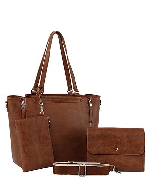 Fashion Top Handle 3-in-1 Shopper Set