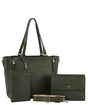 Fashion Top Handle 3-in-1 Shopper Set