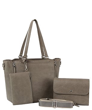 Fashion Top Handle 3-in-1 Shopper Set