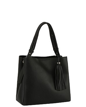 Fashion Tassel Multi Compartment Satchel