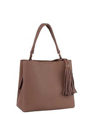 Fashion Tassel Multi Compartment Satchel