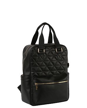 Quilted 2 Way Backpack