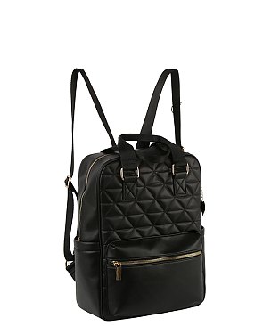 Quilted 2 Way Backpack