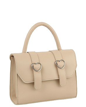 Heart Buckle Flap Satchel