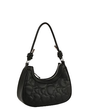 Heart Quilted Shoulder Bag