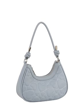 Heart Quilted Shoulder Bag